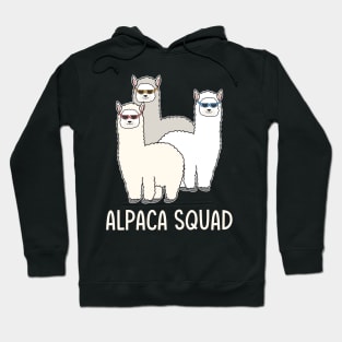 Alpaca Squad Team Colourful Glasses Hoodie